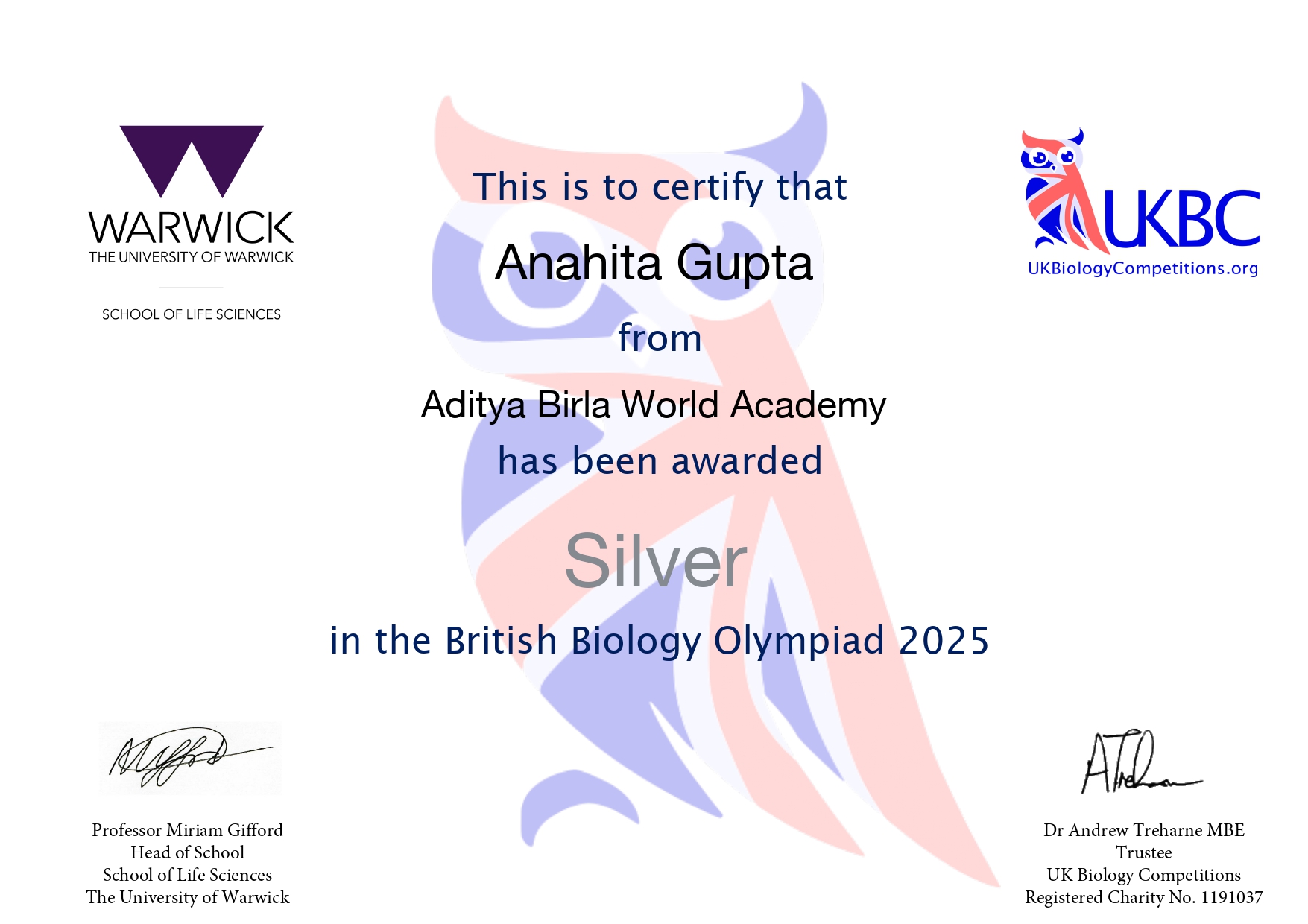 Certificate 2