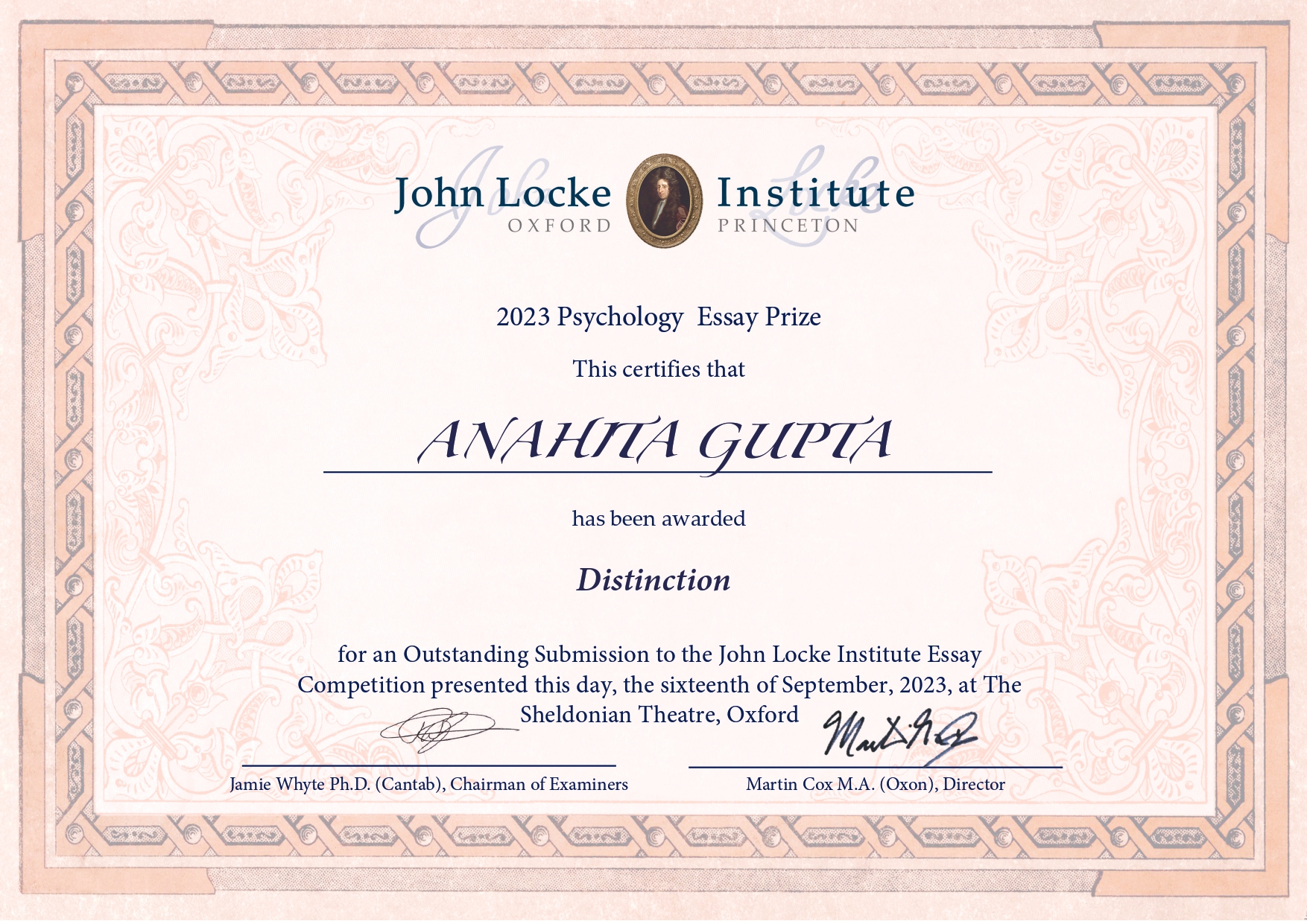 Certificate 3
